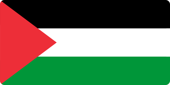 علم فلسطين.